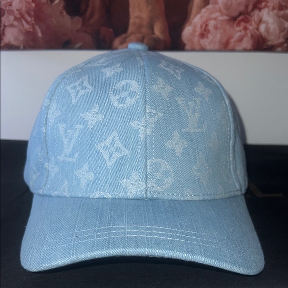 fashion hat Other - Louis Vuitton Light Blue Monogram Denim Baseball Cap